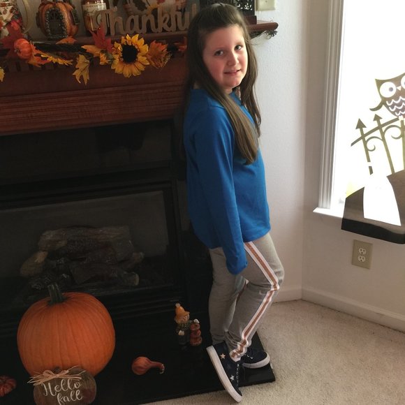 Old Navy Thick Knit Leggings Girl’s XL Active Gray Gold / Navy Red - Picture 3 of 4